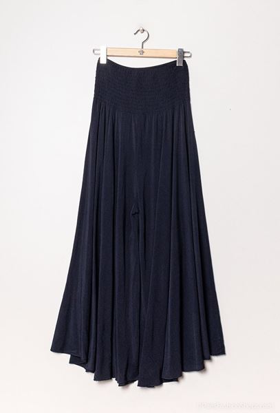 Picture of PLUS SIZE ELASTIC WAIST WIDE TROUSERS